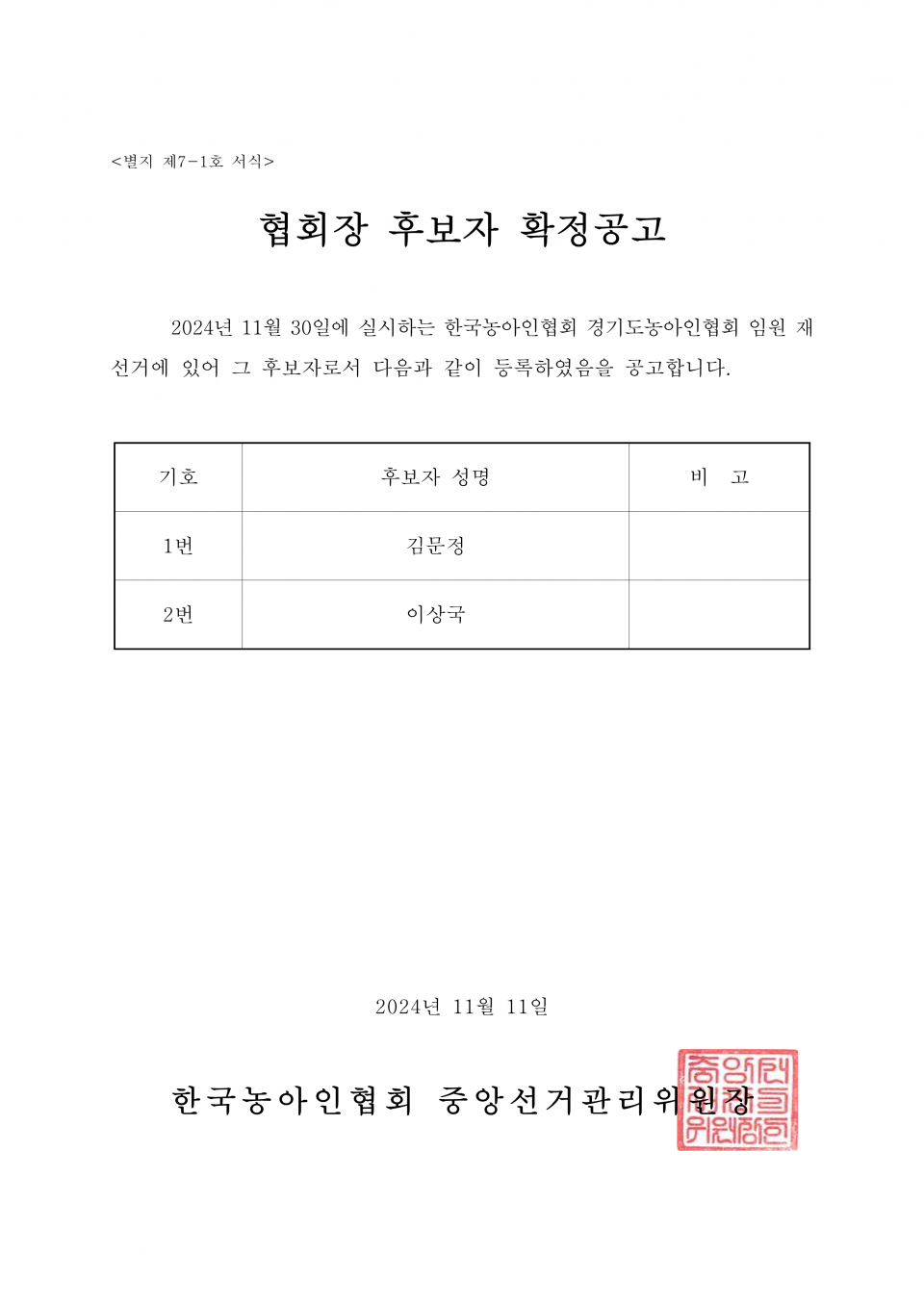 접수 49. 2024-084 붙임 1. 붙임 시도협회 후보자 확정공고_1.png